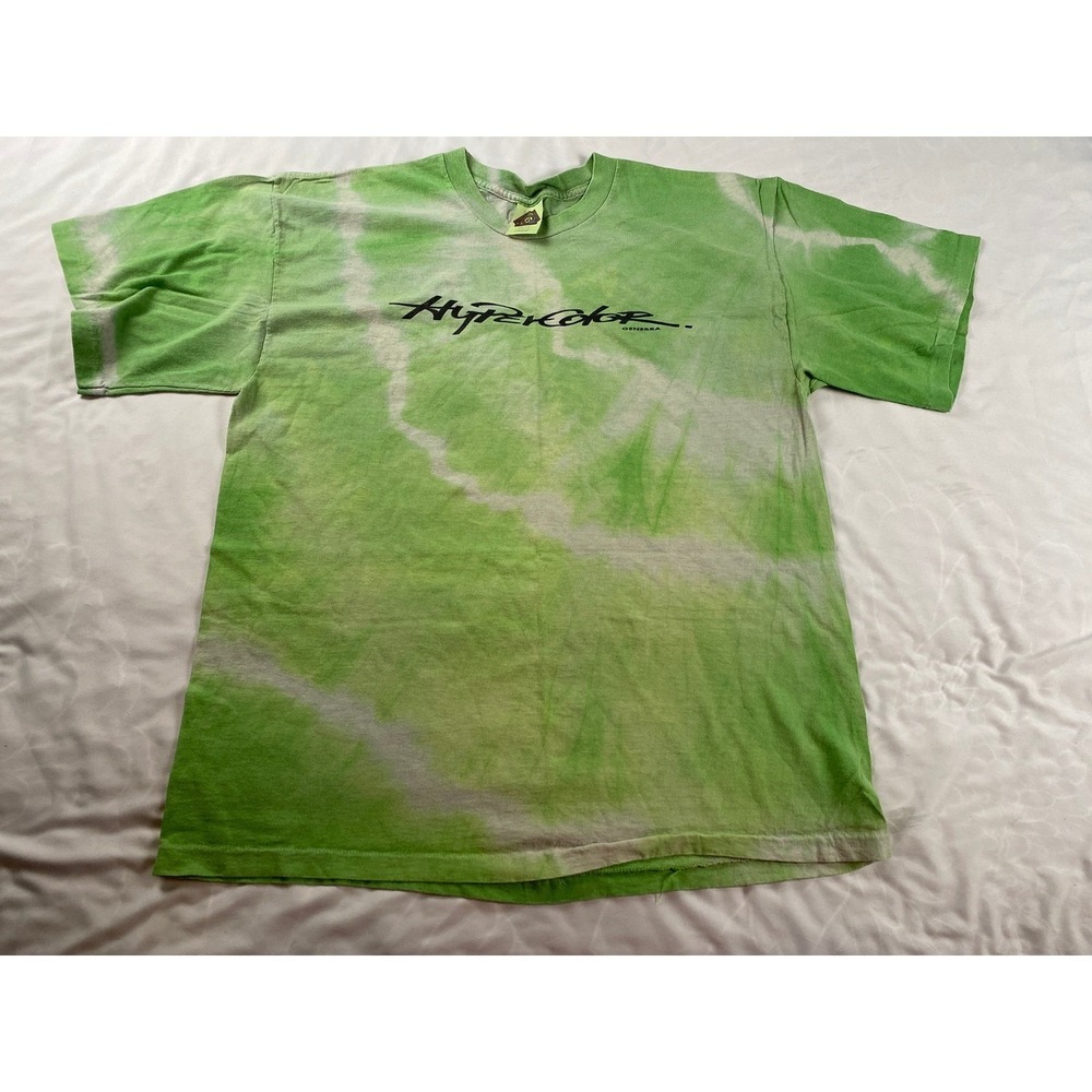 Generra Hypercolor T-Shirt Mens XL Green Good Vintage 90s Heat Sensitive USA